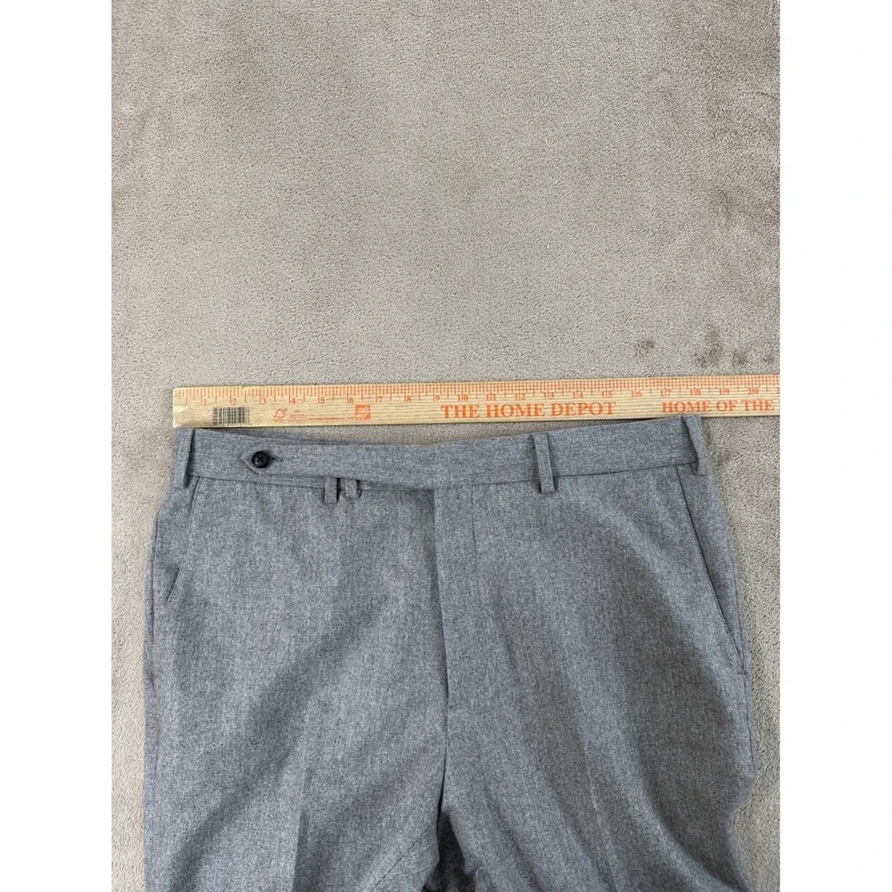 Suitsupply Pure Wool Trousers Men‎ 52 Gray Vitale Barberis Canonico Cuffed EUC